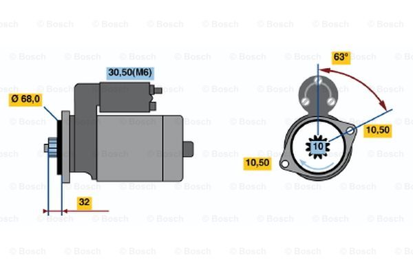 Startteri BOSCH 0 001 125 059