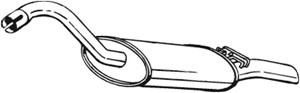 Takaäänenvaimentaja, AUDI 80 B3 Sedan, COUPE B3, 893253609B