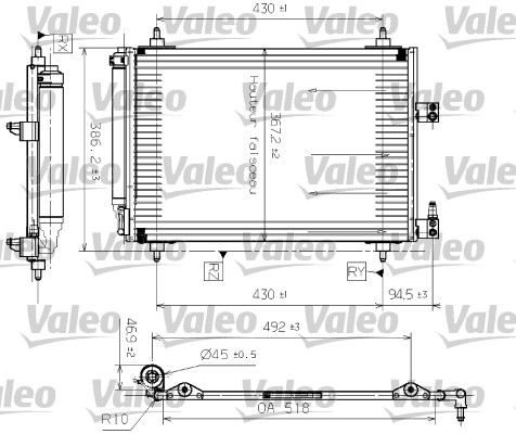 Lauhdutin, ilmastointilaite VALEO 817465