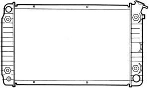 Jäähdytin, moottorinjäähdytys, BUICK LESABRE, PARK AVENUE, CADILLAC SEVILLE II, PONTIAC BONNEVILLE Sedan, 3056896, 3091025, 3091026, 550