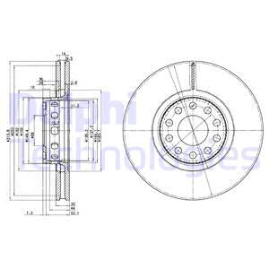 Jarrulevy DELPHI BG3033