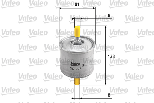 Polttoainesuodatin VALEO 587007