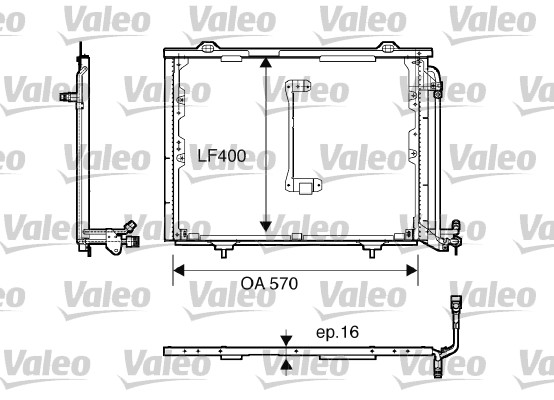 Lauhdutin, ilmastointilaite VALEO 816900