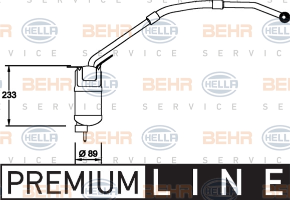 Kuivain, ilmastointilaite HELLA 8FT 351 335-001