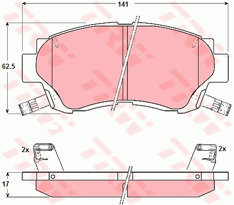Jarrupalasarja, levyjarru TRW GDB1142