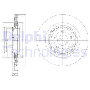 Jarrulevy DELPHI BG4078