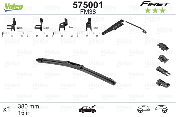 Pyyhkijänsulka VALEO 575001