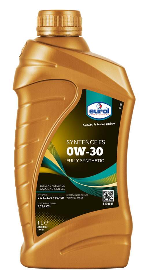 Moottoriöljy EUROL 0W30 SYNTENCE FS 1L