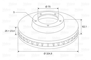 Jarrulevy, Etuakseli, BMW X3 [E83], 34 11 3 400 151, 34113400151