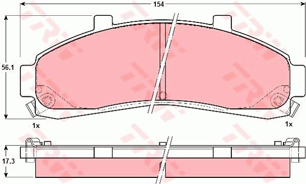 Jarrupalasarja, levyjarru TRW GDB4010