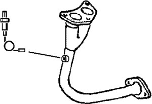 Pakoputki, Edessä, FORD FIESTA III, FIESTA IV, FIESTA Skåp/stor limousine, 6643785, 6844982, 7105036, 7308607, 7308613
