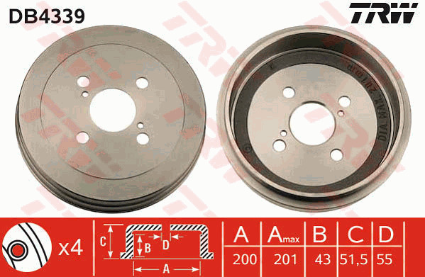 Jarrurumpu TRW DB4339