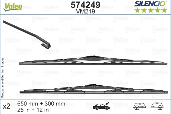 Pyyhkijänsulka VALEO 574249