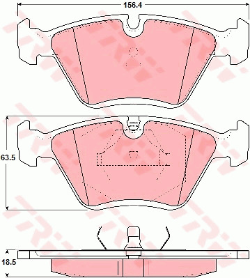 Jarrupalasarja, levyjarru TRW GDB1355