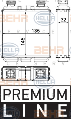 Lämmityslaitteen kenno HELLA 8FH 351 315-481