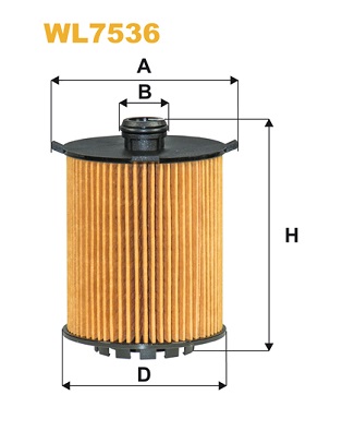 Öljynsuodatin WIX FILTERS WL7536