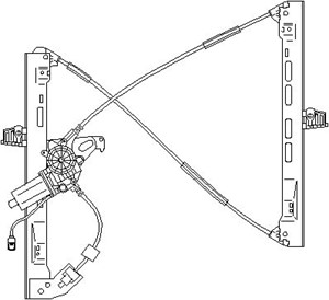Lasinnostin, Eteen, oikea, PEUGEOT 206 Halvkombi, 206+, 9222 F8