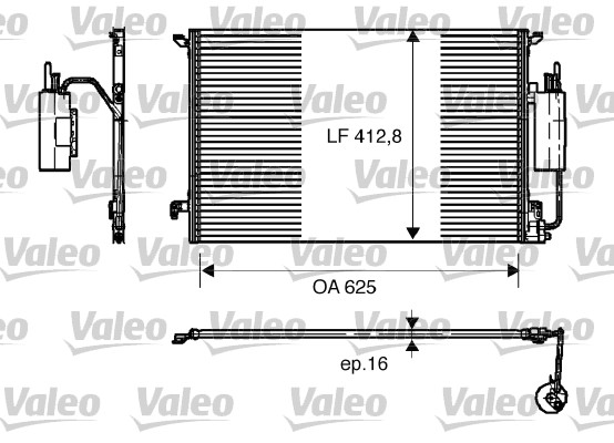 Lauhdutin, ilmastointilaite VALEO 818175