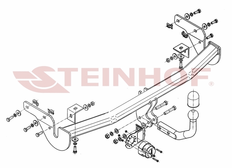 Vetokoukku STEINHOF STC-012 Citroen C3 Picasso '09-