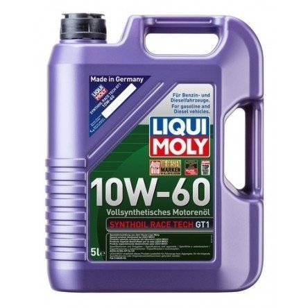 Moottoriöljy LIQUI MOLY SYNTHOIL RACE TECH GT1 10W60 5L