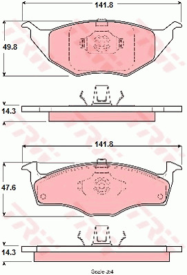 Jarrupalasarja, levyjarru TRW GDB1375