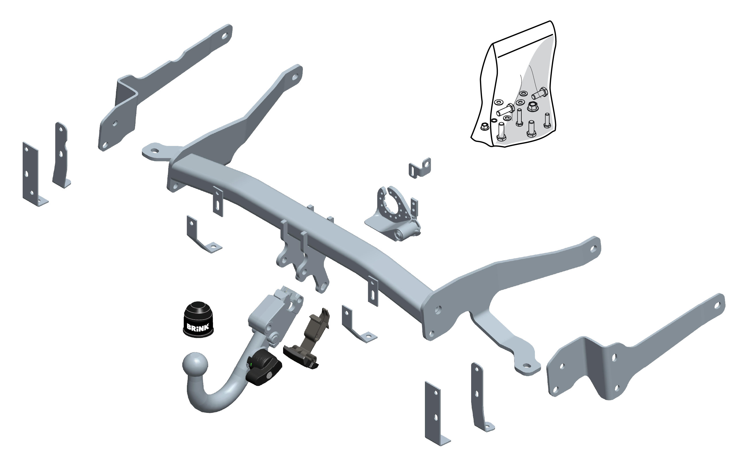 Vetokoukku BRINK 575700 Chevrolet Captiva '06-13