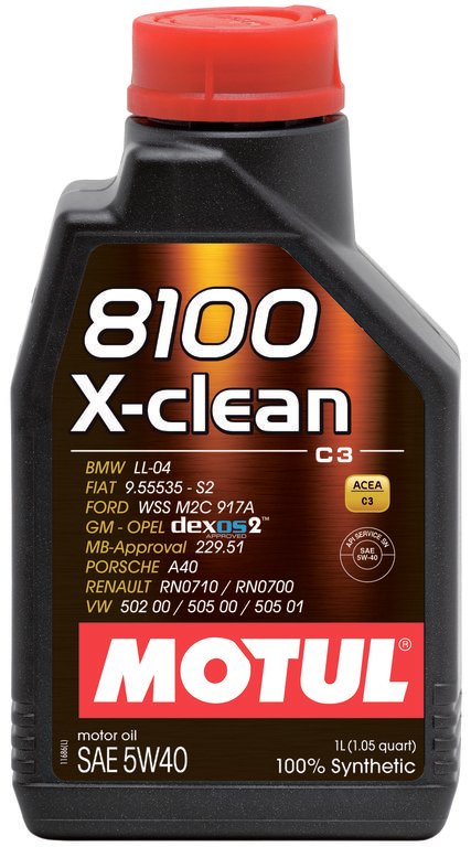 Moottoriöljy MOTUL 8100 X-CLEAN 5W40 1L