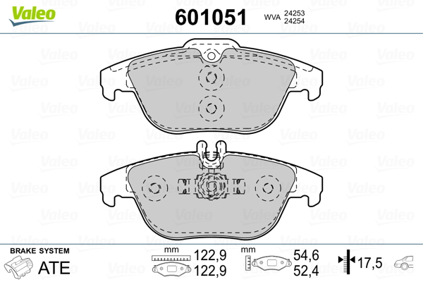 Jarrupalasarja, levyjarru VALEO 601051