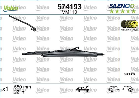 Pyyhkijänsulka VALEO 574193