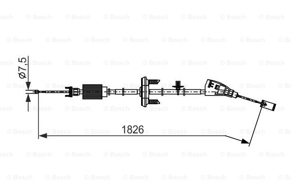 Käsijarruvaijeri BOSCH 1 987 482 795