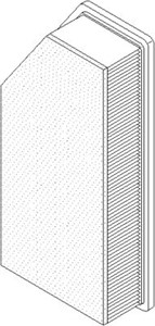 Ilmansuodatin, CITROËN C5 III, C5 Break III, C6, PEUGEOT 407, 407 SW, 1444 QA, 1444 QK, 1444 WL