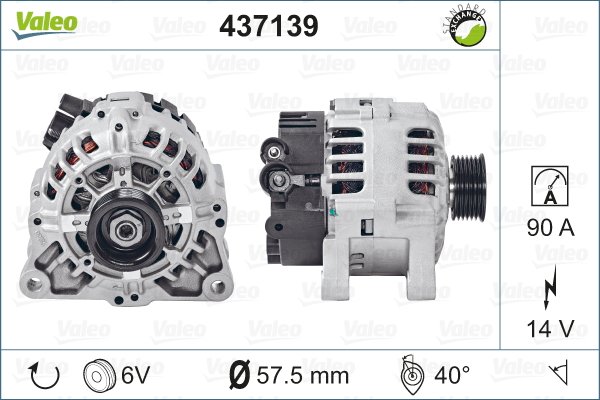Laturi VALEO 437139