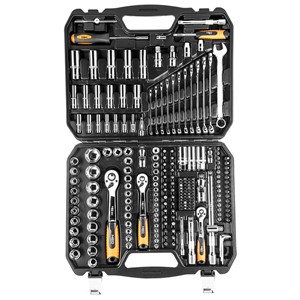 Työkalusarja 219 pcs, 1/2", 3/8", 1/4" , CRV, Universal