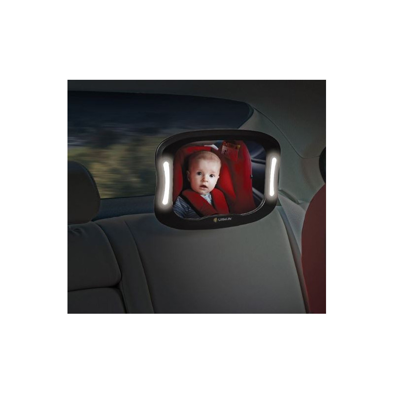 LittleLife peili takapenkille valolla