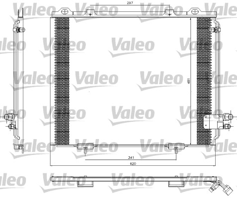 Lauhdutin, ilmastointilaite VALEO 817252