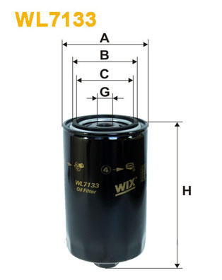 Öljynsuodatin WIX FILTERS WL7133