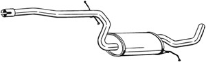 Keskiäänenvaimentaja, VW TOURAN, 1T0253209D