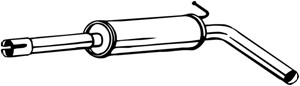 Keskiäänenvaimentaja, SEAT IBIZA III, IBIZA IV, IBIZA SC IV, IBIZA ST IV, SKODA FABIA II, FABIA Combi II, VW POLO V, POLO Van, 6R0253209