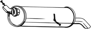 Takaäänenvaimentaja, CITROËN C4 I, C4 Coupé, C4 Sedan I, PEUGEOT 307, 308 I, 1726TZ, 1730H9, 9805296880
