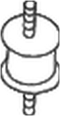 Kumisuikale, pakoputkisto BOSAL 255-473