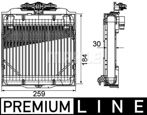 Öljynjäähdytin, autom. vaihteisto MAHLE ORIGINAL CLC 102 000P
