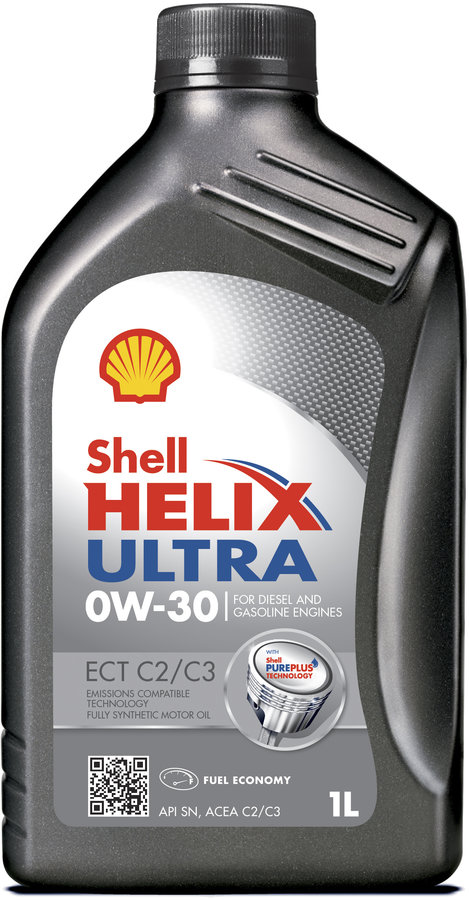 Moottoriöljy SHELL HELIX ULTRA ECT C2/C3 0W30 1L