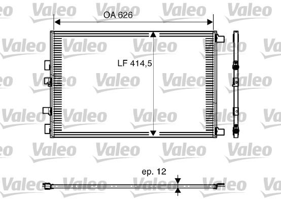 Lauhdutin, ilmastointilaite VALEO 818002