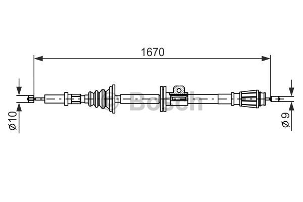 Käsijarruvaijeri BOSCH 1 987 477 357