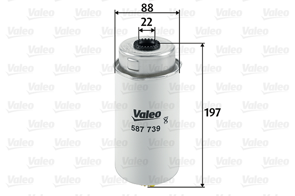 Polttoainesuodatin VALEO 587739
