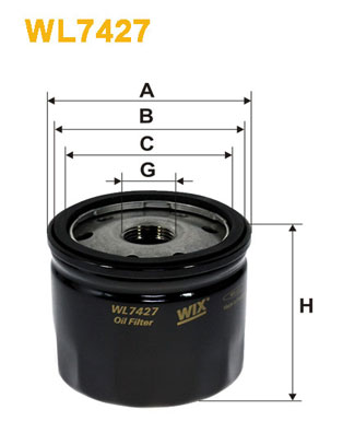 Öljynsuodatin WIX FILTERS WL7427