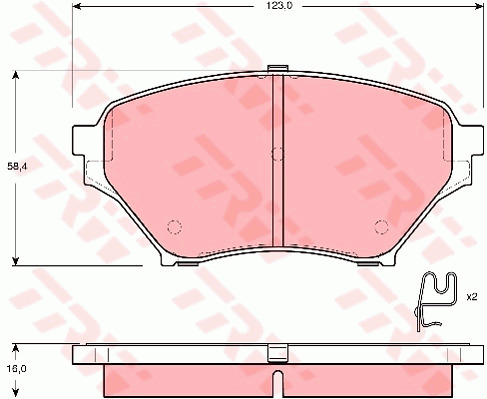Jarrupalasarja, levyjarru TRW GDB3302