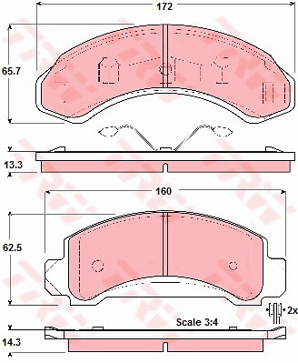 Jarrupalasarja, levyjarru TRW GDB4004