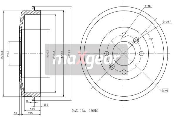 Jarrurumpu MAXGEAR 19-0836