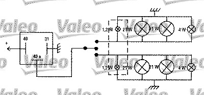 Vilkkurele VALEO 641422
